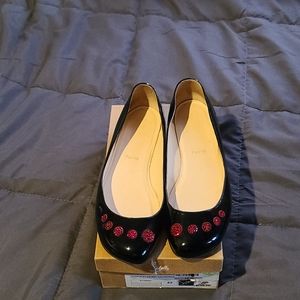Size 42 christain louboutin flats.